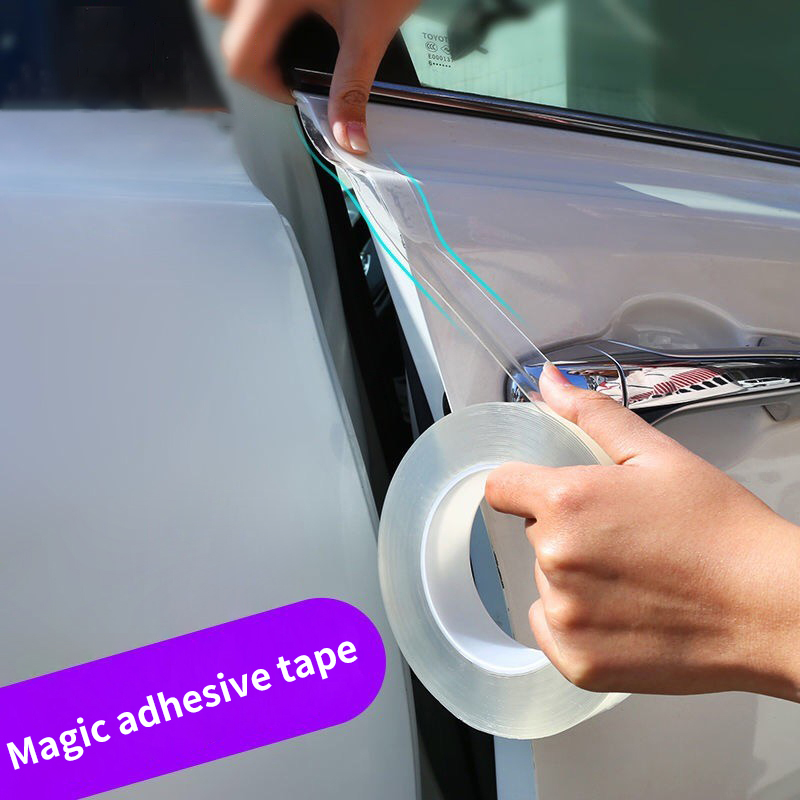 Car Door Edge Guard - Pita pelindung transparan tepi pintu mobil,