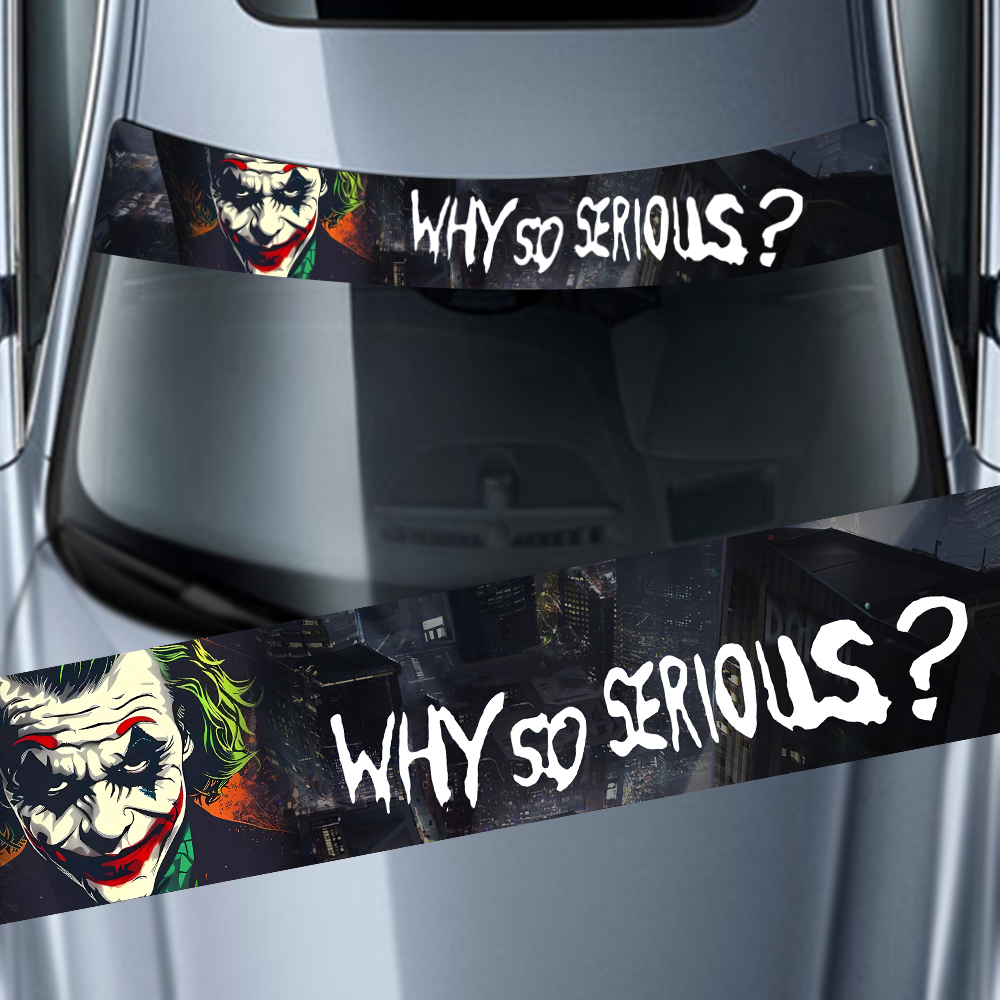 Car Accessories Joker - Stiker Mobil Mengapa Begitu Serius Stiker