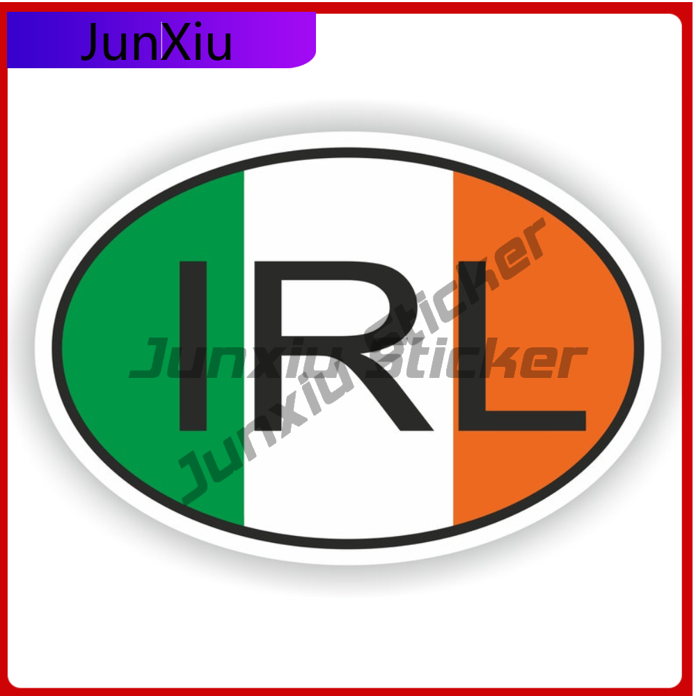 Car Accessories Ireland - Stiker Oval Kode Negara IRL Irlandia