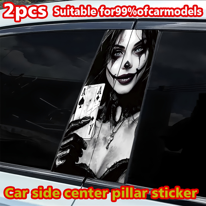 Car Accessories Joker - 2 buah stiker pilar B mobil