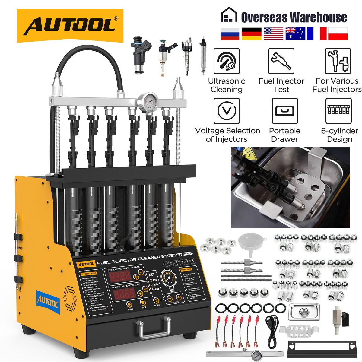 Fuel Injector Cleaner - AUTOOL CT400 GDI EFI FEI Mesin