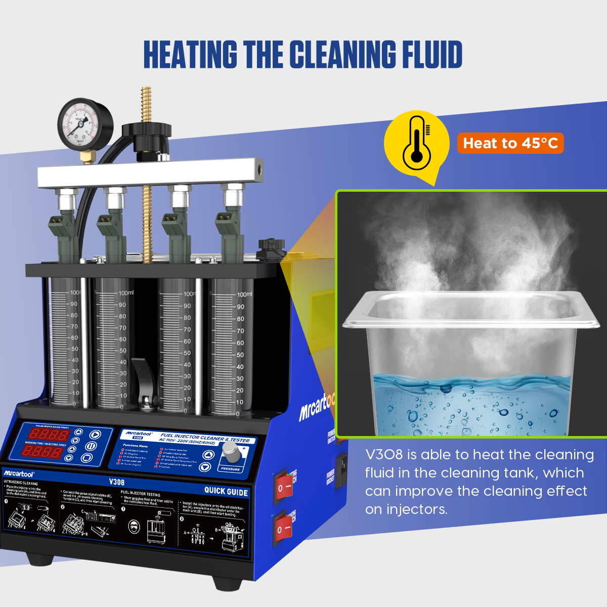 Mesin Pembersih Injektor MR CA - Fuel Injector Cleaner ulasan dan harga