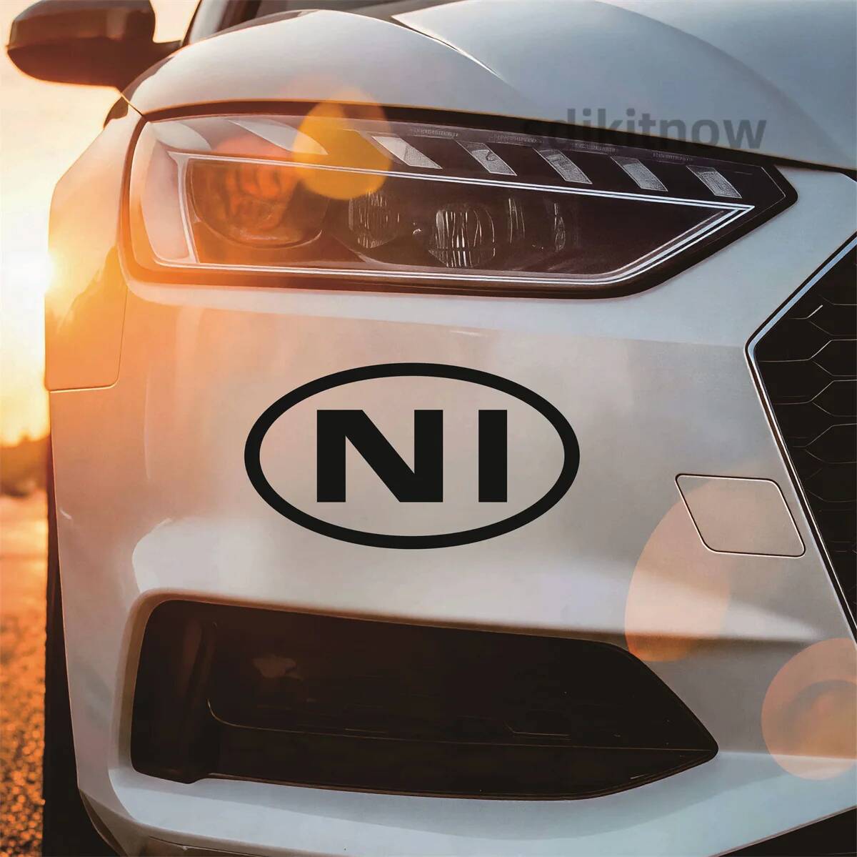 Stiker Mobil Huruf NI Irlandia - Car Accessories Ireland ulasan dan harga