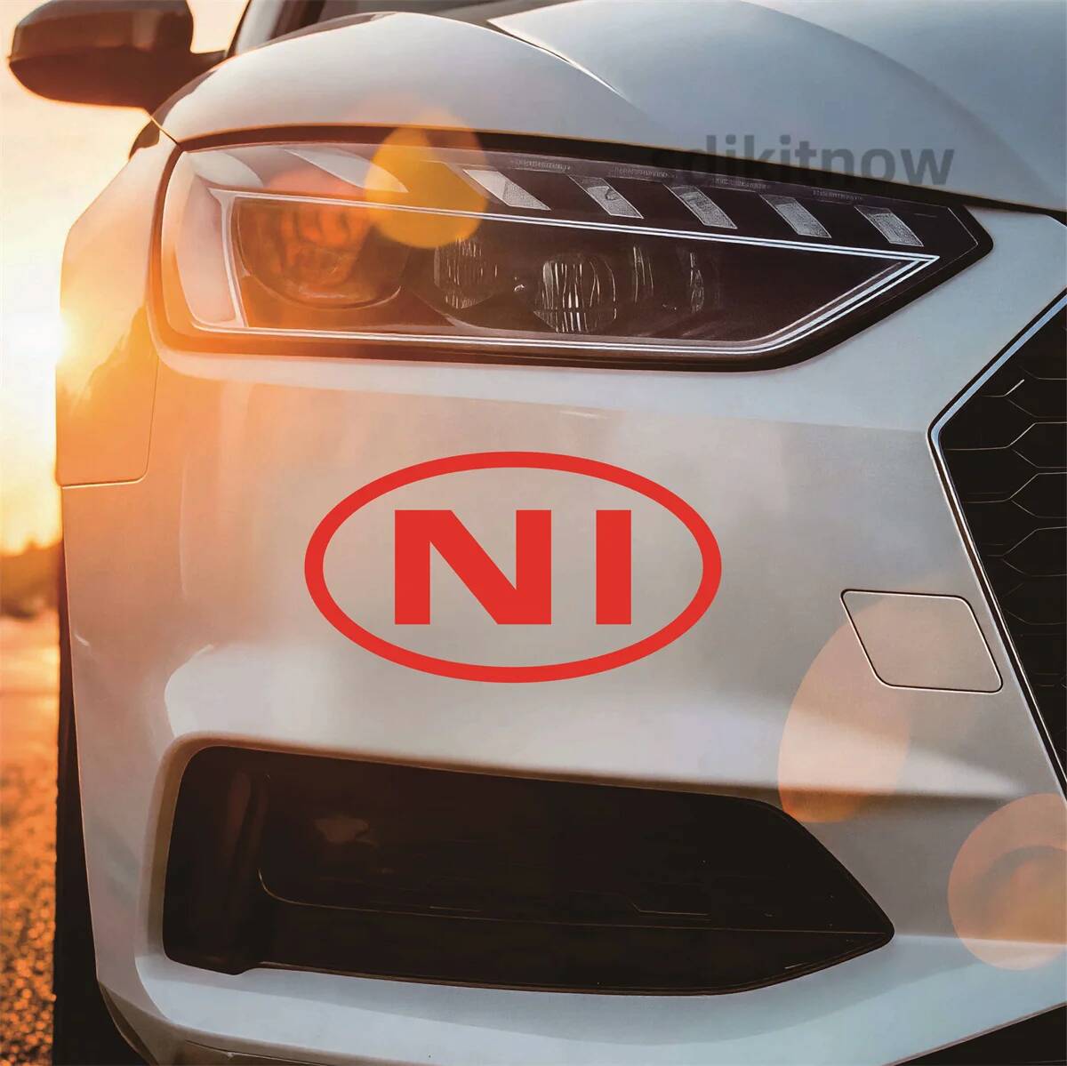 Stiker Mobil Huruf NI Irlandia - Car Accessories Ireland ulasan dan harga