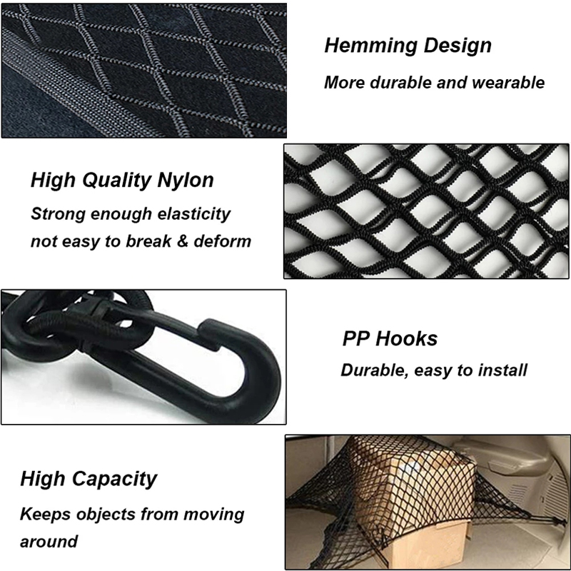 Untuk BMW X5 iX5 E70 F15 G05 E - Car Cargo Net Trunk ulasan dan harga