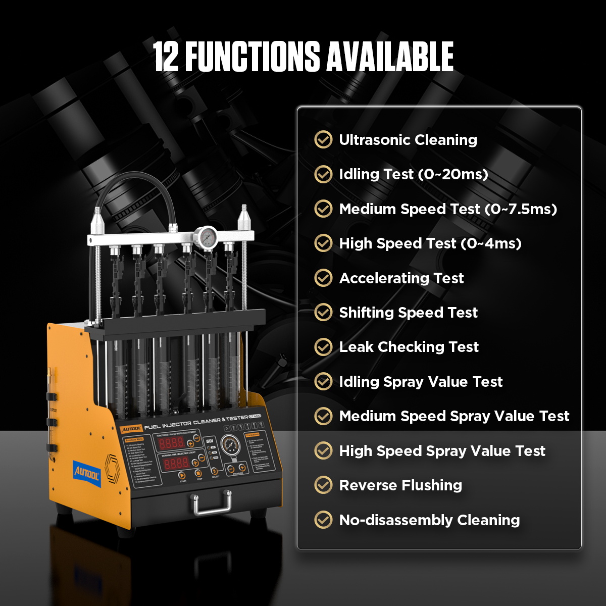AUTOOL CT400 Mesin Pembersih & - Fuel Injector Cleaner ulasan dan harga