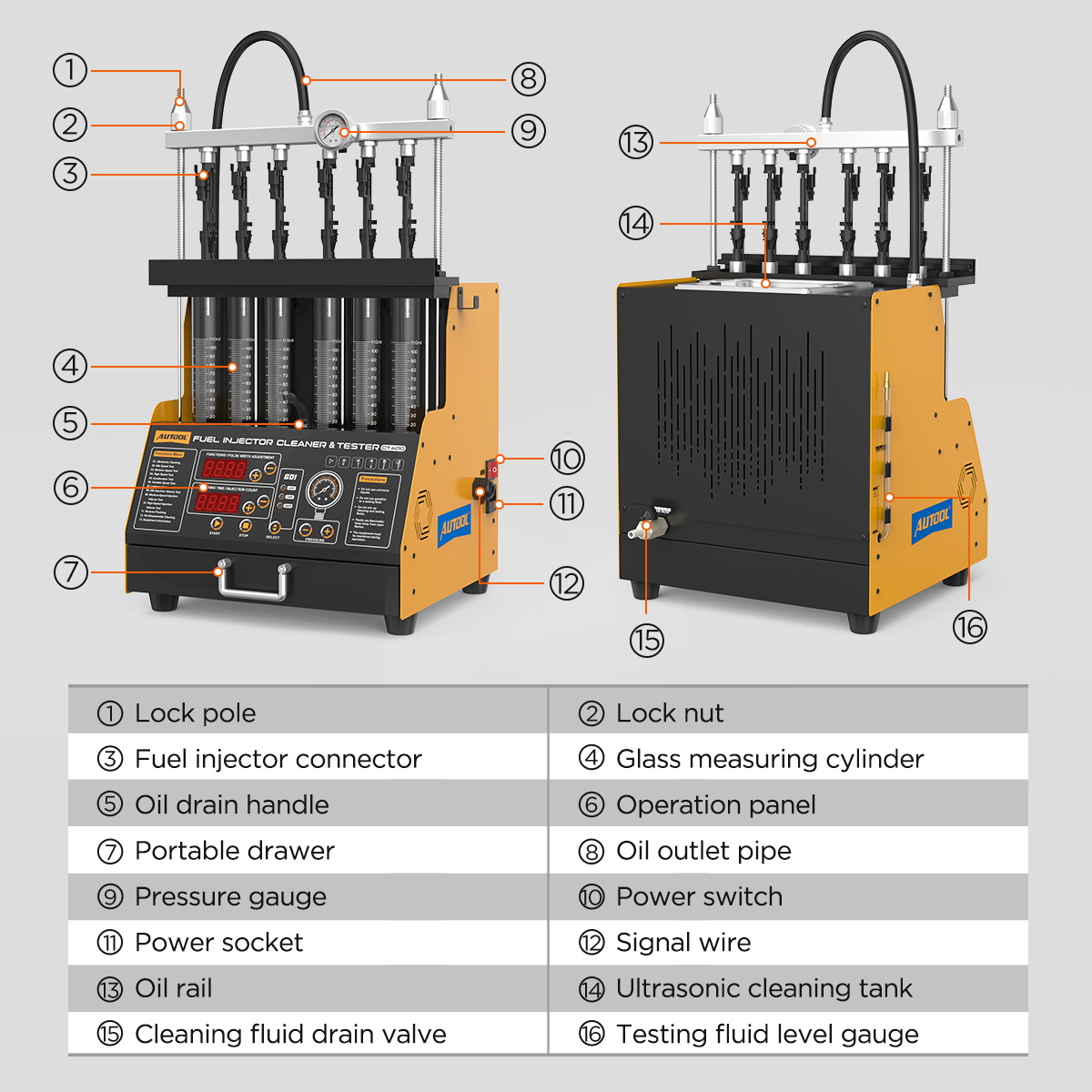 AUTOOL CT400 Mesin Pembersih & - Fuel Injector Cleaner ulasan dan harga