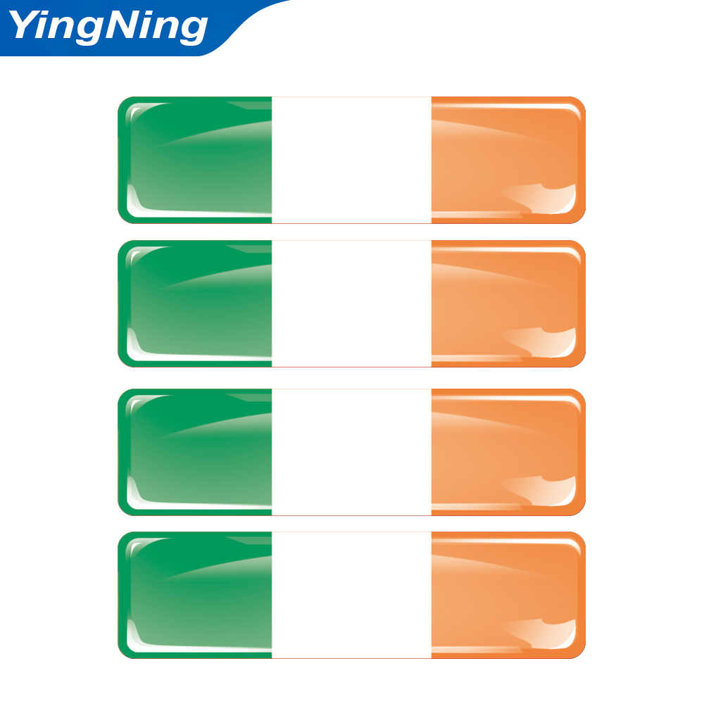 4 Buah Stiker Mobil Bendera Ir - Car Accessories Ireland ulasan dan harga