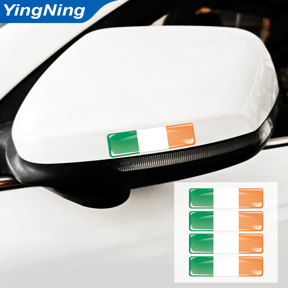 4 Buah Stiker Mobil Bendera Ir - Car Accessories Ireland ulasan dan harga